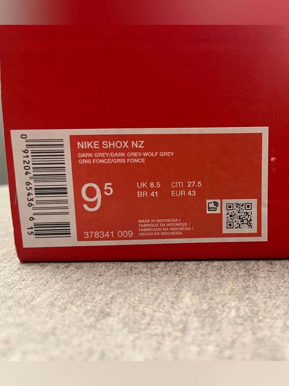 Nike Shox NZ Dark Grey/Wolf Grey/Volt Athletic Men’s Shoe Size 9.5 378341-009 - Picture 11 of 11